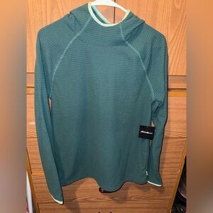 Eddie Bauer waffle knit thermal hoodie